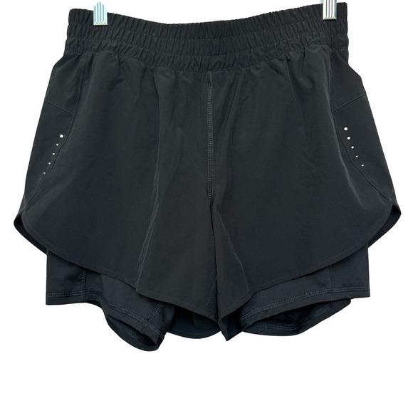 Avia Pants - Avia Womens Black Athletic Shorts Built in Liner Size M 8 10